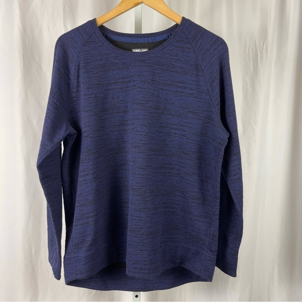 KIRKLAND Large Thermal Chunky Crewneck Long Sleeve Top Fall Winter Office